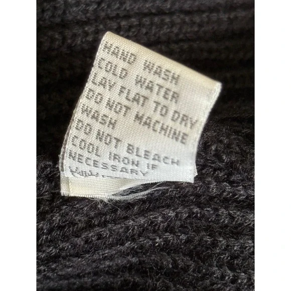 Curio New York Black Asymmetrical Zip Sleeveless Sweater Vest Faux Leather Sz S - Picture 9 of 12